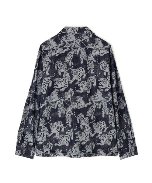 AVIREX（アヴィレックス）の「《SOUVENIR COLLECTION》SUKA SHIRTS "100 TIGER" / スカ長袖シャツ "100トラ" / AVIREX / アヴィレックス（シャツ/ブラウス・メンズ・グレー/ネイビー・XX-LARGE/X-LARGE/LARGE/MEDIUM）」の11枚目の写真