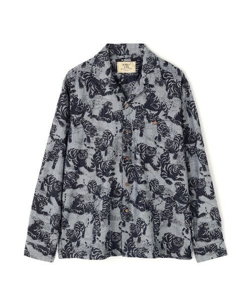 AVIREX（アヴィレックス）の「《SOUVENIR COLLECTION》SUKA SHIRTS "100 TIGER" / スカ長袖シャツ "100トラ" / AVIREX / アヴィレックス（シャツ/ブラウス・メンズ・グレー/ネイビー・XX-LARGE/X-LARGE/LARGE/MEDIUM）」の2枚目の写真