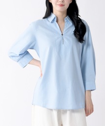 Relation（リレーション）の「リネンカプリ7分袖シャツ（シャツ/ブラウス）」