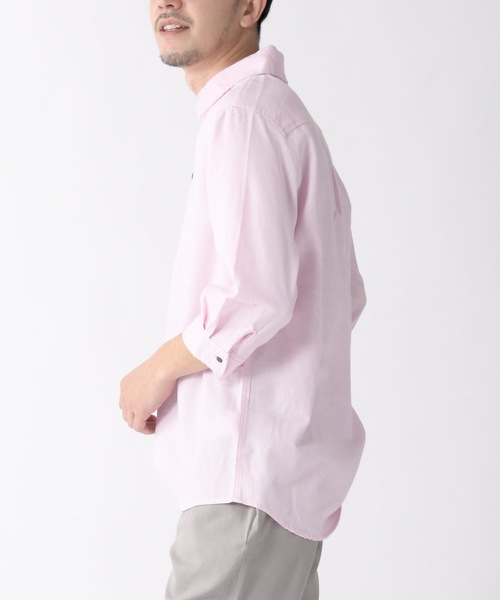 Relation(リレーション)の「リネンカプリ7分袖シャツ(シャツ/ブラウス・メンズ・ネイビー/サックスブルー/グレー/ベージュ/ブラック/カーキ/ホワイト/ピンク・XX-LARGE/SMALL/MEDIUM/LARGE/X-LARGE)」の20枚目の写真