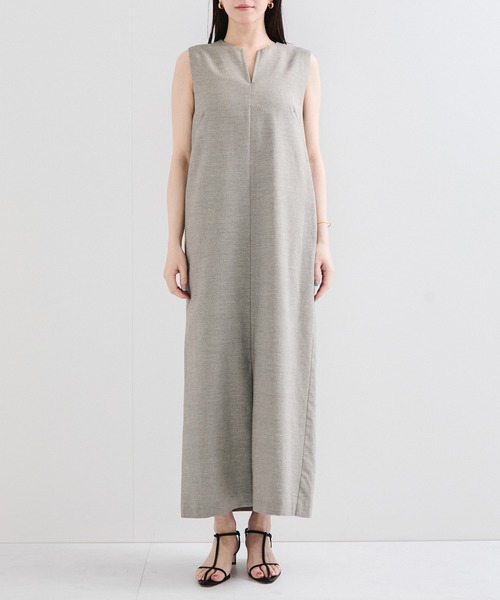 le cercle ADAM ET ROPE'(ルセルクルアダムエロペ)の「サマーツィードVカットワンピース(ワンピース・レディース・ベージュ系その他/ブラック系その他3・FREE)」の11枚目の写真