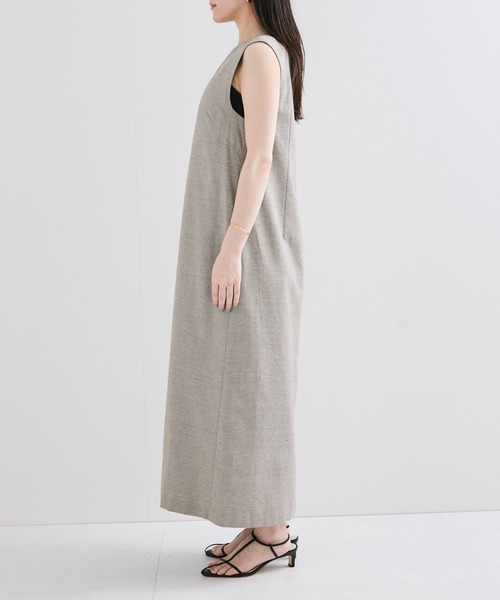 le cercle ADAM ET ROPE'(ルセルクルアダムエロペ)の「サマーツィードVカットワンピース(ワンピース・レディース・ベージュ系その他/ブラック系その他3・FREE)」の12枚目の写真