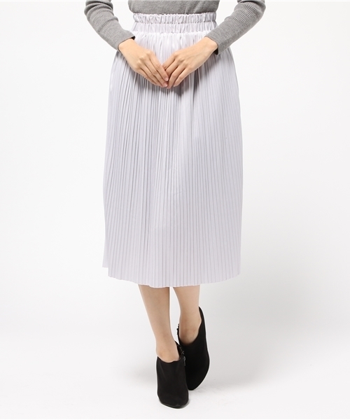Kastane(カスタネ)の「プリーツSK(EC)(スカート・レディース・ライトグレー/ブラック/オレンジ/レッド・FREE)」の15枚目の写真