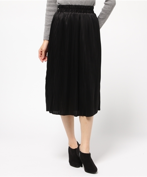 Kastane(カスタネ)の「プリーツSK(EC)(スカート・レディース・ライトグレー/ブラック/オレンジ/レッド・FREE)」の17枚目の写真