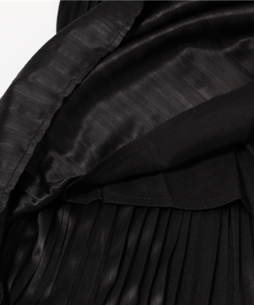 Kastane(カスタネ)の「プリーツSK(EC)(スカート・レディース・ライトグレー/ブラック/オレンジ/レッド・FREE)」の6枚目の写真