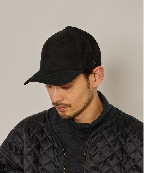 arth(アース)の「arth Nubuck Leather Cap / アース(キャップ・メンズ・ブラック/ブラウン・57~59cm)」の2枚目の写真
