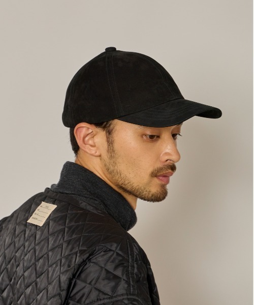 arth(アース)の「arth Nubuck Leather Cap / アース(キャップ・メンズ・ブラック/ブラウン・57~59cm)」の4枚目の写真