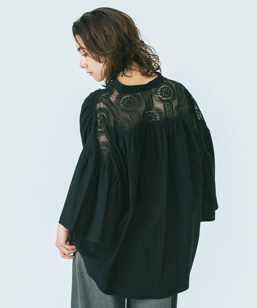 ROSE BUD(ローズバッド)の「(GENE HEAVENS)LACE YORK RUFFLE SHIRT(シャツ/ブラウス・レディース・ピンク/ブラック/ホワイト・ONE SIZE)」の21枚目の写真