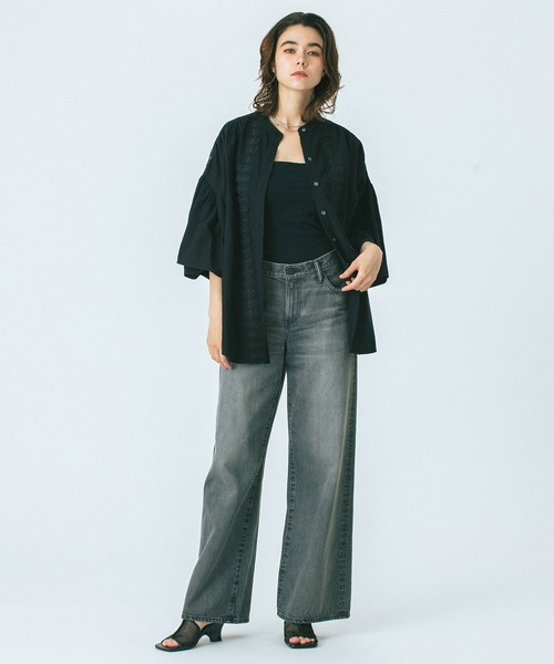ROSE BUD(ローズバッド)の「(GENE HEAVENS)LACE YORK RUFFLE SHIRT(シャツ/ブラウス・レディース・ピンク/ブラック/ホワイト・ONE SIZE)」の16枚目の写真