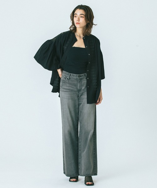 ROSE BUD(ローズバッド)の「(GENE HEAVENS)LACE YORK RUFFLE SHIRT(シャツ/ブラウス・レディース・ピンク/ブラック/ホワイト・ONE SIZE)」の15枚目の写真