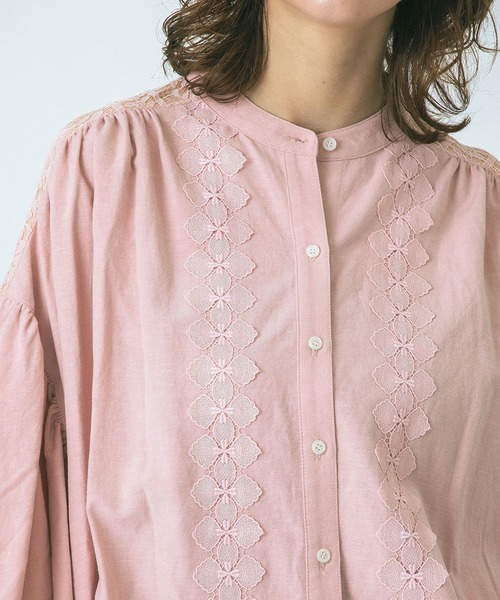 ROSE BUD(ローズバッド)の「(GENE HEAVENS)LACE YORK RUFFLE SHIRT(シャツ/ブラウス・レディース・ピンク/ブラック/ホワイト・ONE SIZE)」の11枚目の写真