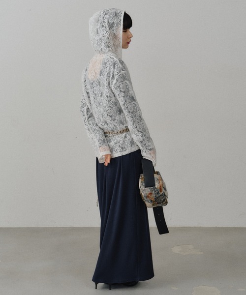 Lace hoodie / レースフーディー（Tシャツ/カットソー）｜yae（ヤエ