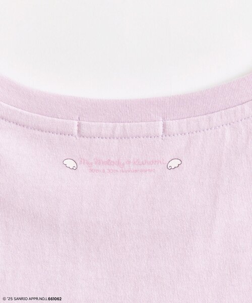 sanrio(サンリオ)の「メロクロキラキラTシャツ(Tシャツ/カットソー・レディース・オフホワイト/ラベンダー/ピンク・FREE)」の10枚目の写真