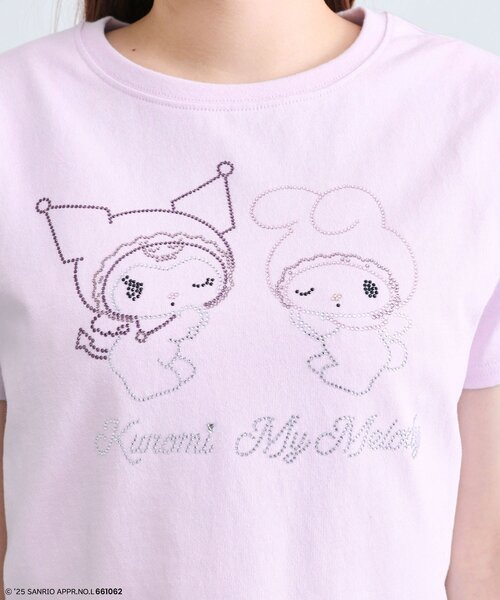 sanrio(サンリオ)の「メロクロキラキラTシャツ(Tシャツ/カットソー・レディース・オフホワイト/ラベンダー/ピンク・FREE)」の18枚目の写真