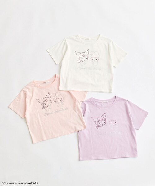 sanrio(サンリオ)の「メロクロキラキラTシャツ(Tシャツ/カットソー・レディース・オフホワイト/ラベンダー/ピンク・FREE)」の21枚目の写真
