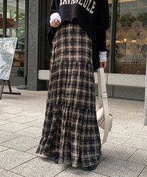 DouDou | チェックワッシャースカート(スカート)