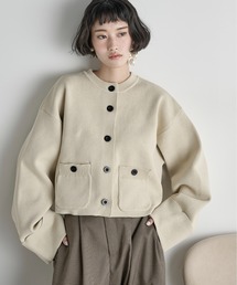 クロップド」に該当するカーディガン/ボレロ（ホワイト/白色系