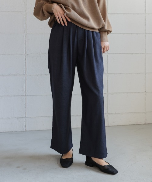Bou Jeloud(ブージュルード)の「タックデニム調パンツ(その他パンツ・レディース・チャコールグレー/インディゴブルー・FREE)」の11枚目の写真