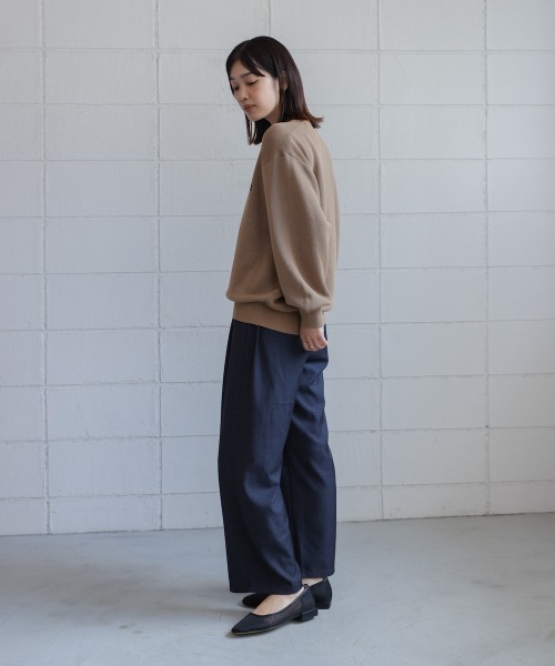 Bou Jeloud(ブージュルード)の「タックデニム調パンツ(その他パンツ・レディース・チャコールグレー/インディゴブルー・FREE)」の13枚目の写真
