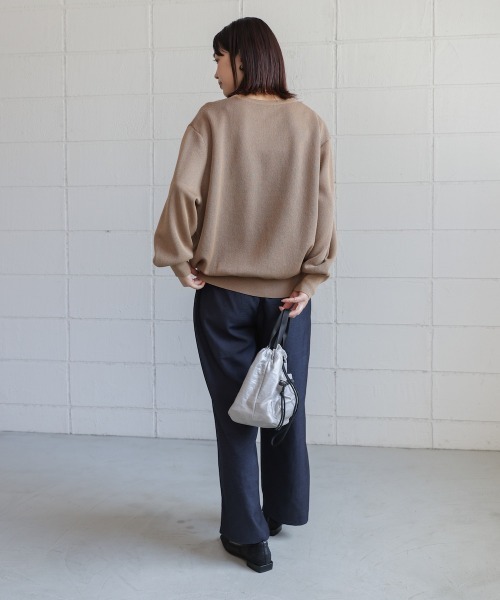 Bou Jeloud(ブージュルード)の「タックデニム調パンツ(その他パンツ・レディース・チャコールグレー/インディゴブルー・FREE)」の14枚目の写真