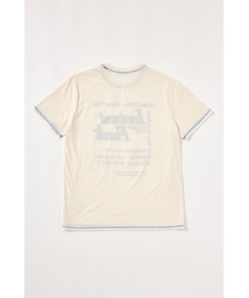 SHEL'TTER ORIGINAL(シェルターオリジナル)の「【INSTANTFUNK】ステッチ Tシャツ(Tシャツ/カットソー・レディース・アイボリー/ホワイト・FREE)」の3枚目の写真