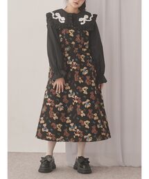 merry jenny | bear and bearジャガードジャンスカ(ジャンパースカート)