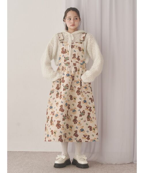 bear and bearジャガードジャンスカ（ジャンパースカート）｜merry