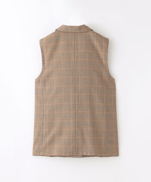 MACKINTOSH PHILOSOPHY（ﾏｯｷﾝﾄｯｼｭ ﾌｨﾛｿﾌｨｰ）の「バスケットチェックテーラードジレ（ベスト・レディース・ブラウン/ダークネイビー・38/36）」の11枚目の写真