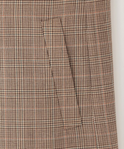 MACKINTOSH PHILOSOPHY（ﾏｯｷﾝﾄｯｼｭ ﾌｨﾛｿﾌｨｰ）の「バスケットチェックテーラードジレ（ベスト・レディース・ブラウン/ダークネイビー・38/36）」の8枚目の写真