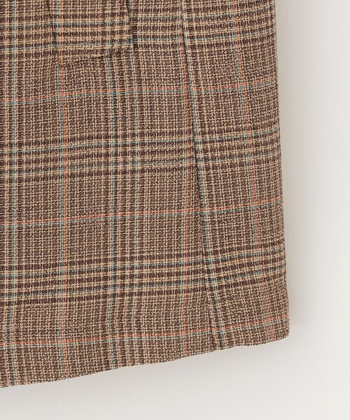 MACKINTOSH PHILOSOPHY（ﾏｯｷﾝﾄｯｼｭ ﾌｨﾛｿﾌｨｰ）の「バスケットチェックテーラードジレ（ベスト・レディース・ブラウン/ダークネイビー・38/36）」の7枚目の写真