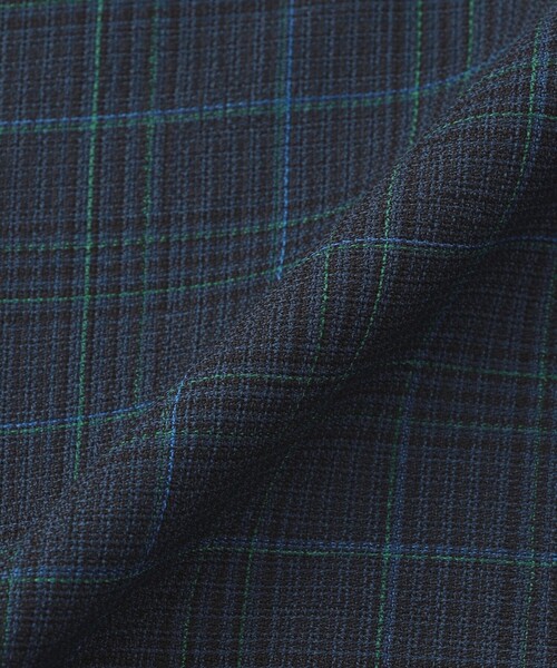 MACKINTOSH PHILOSOPHY（ﾏｯｷﾝﾄｯｼｭ ﾌｨﾛｿﾌｨｰ）の「バスケットチェックテーラードジレ（ベスト・レディース・ブラウン/ダークネイビー・38/36）」の4枚目の写真