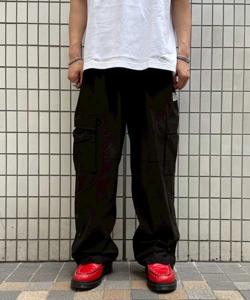 EXAMPLE（エグザンプル）の「EXAMPLE AIR CARGO SIDE BUTTONS PANTS（カーゴパンツ・メンズ・ブラック・XXL/XL/L/M）」の12枚目の写真