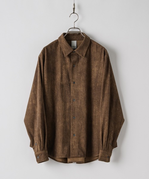 CASPER JOHN（キャスパージョン）の「Various loose shirts-fade corduroy- / バリアスルーズシャツ-フェードコーデュロイ-（シャツ/ブラウス・メンズ・ブラウン/ホワイト系その他/ブラック/グレー/ブラック系その他・LARGE/MEDIUM/SMALL/X-SMALL）」の8枚目の写真