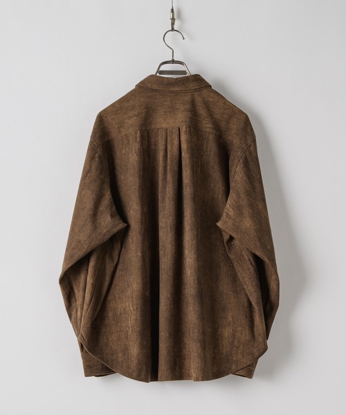 CASPER JOHN（キャスパージョン）の「Various loose shirts-fade corduroy- / バリアスルーズシャツ-フェードコーデュロイ-（シャツ/ブラウス・メンズ・ブラウン/ホワイト系その他/ブラック/グレー/ブラック系その他・LARGE/MEDIUM/SMALL/X-SMALL）」の9枚目の写真
