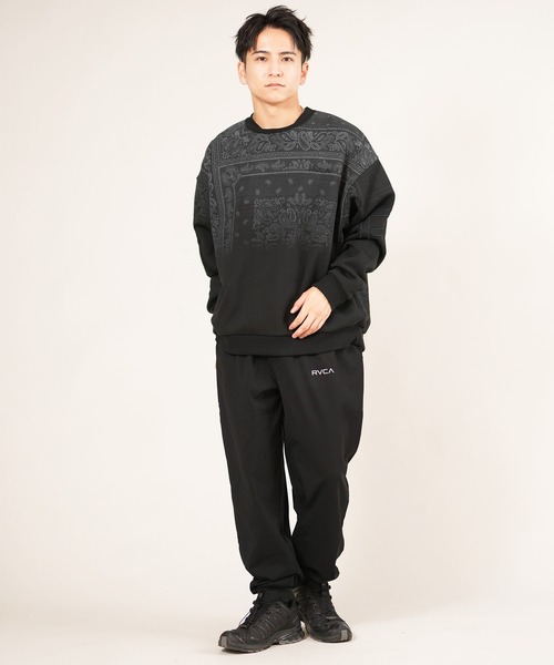 RVCA(ルーカ)の「RVCA/ルーカ FADE BACK SIDE ARCH RVCA スウェット BF042-001(スウェット・メンズ・ブラック×ホワイト/ブラウン系カモフラージュ/オートミール/ブラック系その他・S/M/L)」の13枚目の写真