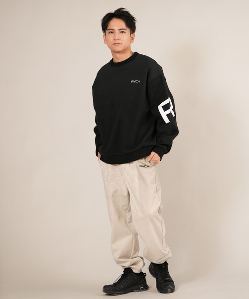 RVCA(ルーカ)の「RVCA/ルーカ FADE BACK SIDE ARCH RVCA スウェット BF042-001(スウェット・メンズ・ブラック×ホワイト/ブラウン系カモフラージュ/オートミール/ブラック系その他・S/M/L)」の7枚目の写真