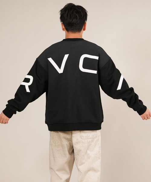 RVCA(ルーカ)の「RVCA/ルーカ FADE BACK SIDE ARCH RVCA スウェット BF042-001(スウェット・メンズ・ブラック×ホワイト/ブラウン系カモフラージュ/オートミール/ブラック系その他・S/M/L)」の6枚目の写真