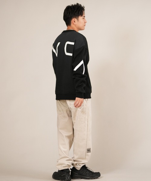 RVCA(ルーカ)の「RVCA/ルーカ FADE BACK SIDE ARCH RVCA スウェット BF042-001(スウェット・メンズ・ブラック×ホワイト/ブラウン系カモフラージュ/オートミール/ブラック系その他・S/M/L)」の9枚目の写真