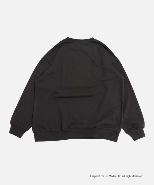 JAM & LINK(ジャムアンドリンク)の「〈キャスパー〉プリント 裏毛トレーナー(スウェット・メンズ・チャコールグレー・LARGE/MEDIUM)」の6枚目の写真