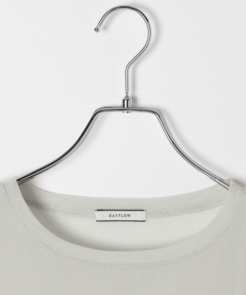 BAYFLOW（ベイフロー）の「フロッキーチュール半袖Tシャツ（Tシャツ/カットソー・レディース・ブラック/グレー/シルバーグレー・FREE）」の10枚目の写真