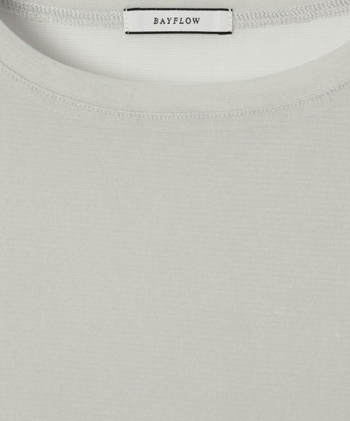 BAYFLOW（ベイフロー）の「フロッキーチュール半袖Tシャツ（Tシャツ/カットソー・レディース・ブラック/グレー/シルバーグレー・FREE）」の6枚目の写真