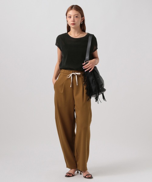 BAYFLOW（ベイフロー）の「フロッキーチュール半袖Tシャツ（Tシャツ/カットソー・レディース・ブラック/グレー/シルバーグレー・FREE）」の13枚目の写真