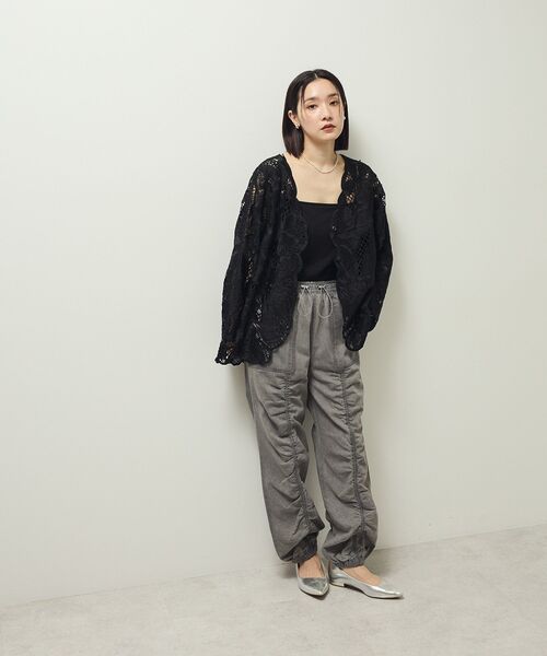 ELENCARE DUE(エレンカーレデュエ)の「・ELENCARE DUE レーシーカーディガン(カーディガン/ボレロ・レディース・キャメル/カーキ/ブラック/アイボリー・FREE)」の12枚目の写真