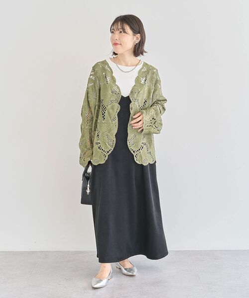 ELENCARE DUE(エレンカーレデュエ)の「・ELENCARE DUE レーシーカーディガン(カーディガン/ボレロ・レディース・キャメル/カーキ/ブラック/アイボリー・FREE)」の21枚目の写真