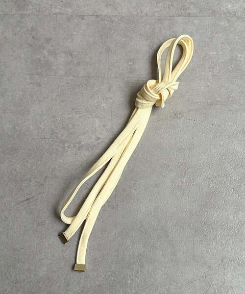 Thevon（ゼボン）の「チョーカー付きVネックリブプルオーバー（Tシャツ/カットソー・レディース・ブラウン/オフホワイト/ブラック・FREE）」の17枚目の写真