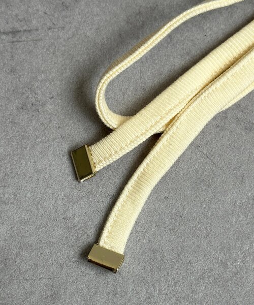 Thevon（ゼボン）の「チョーカー付きVネックリブプルオーバー（Tシャツ/カットソー・レディース・ブラウン/オフホワイト/ブラック・FREE）」の18枚目の写真