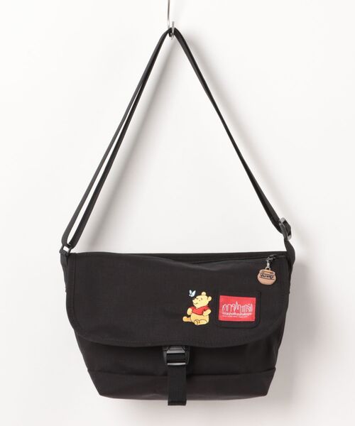 Manhattan Portage（マンハッタンポーテージ）の「Manhattan Portage/マンハッタンポーテージ ショルダーバック "くまのぷーさん" NYLON MESSENGER BAG JR SLIM POOH MP1605JRSFZPPH（ショルダーバッグ・メンズ・ブラック×レッド・FREE）」の12枚目の写真