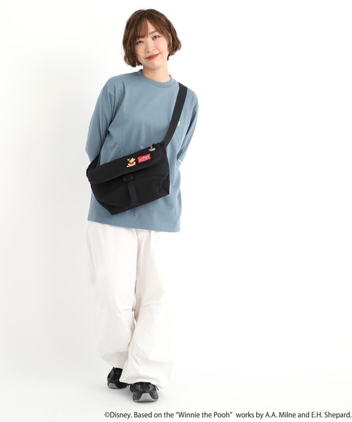 Manhattan Portage（マンハッタンポーテージ）の「Manhattan Portage/マンハッタンポーテージ ショルダーバック "くまのぷーさん" NYLON MESSENGER BAG JR SLIM POOH MP1605JRSFZPPH（ショルダーバッグ・メンズ・ブラック×レッド・FREE）」の18枚目の写真