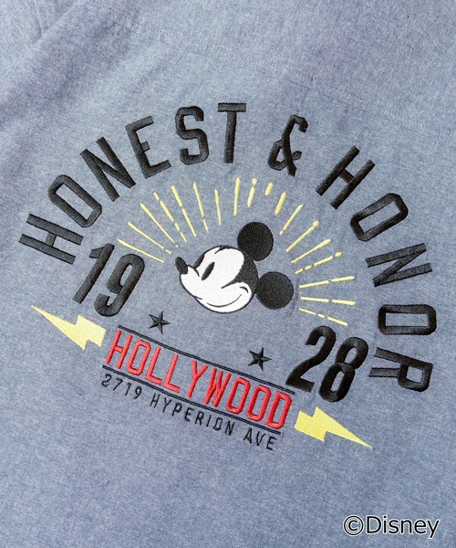 MICKEY MOUSE(ミッキーマウス)の「Mickey ダンガリー刺繍シャツ(シャツ/ブラウス・メンズ・インディゴブルー/ライトインディゴブルー・M/L/XL)」の11枚目の写真