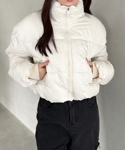 セール】ストーンショート丈ダウン（ダウンジャケット/コート